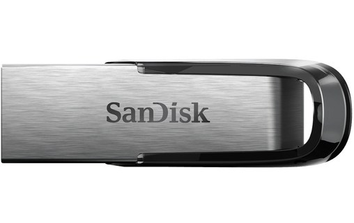 Clé USB SanDisk Ultra Flair 32 Go - Argent, Noir, Métal - USB 3.2
