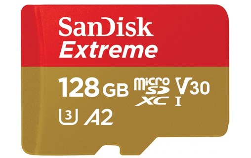 Sandisk 128GB Extreme microSDXC mémoire flash 128 Go Classe 10