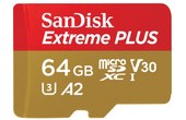 Sandisk 64GB Extreme Plus microSDXC mémoire flash 64 Go Classe 10
