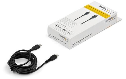 StarTech.com Câble USB C vers Lightning 2 m - Certifié Apple MFi - Noir