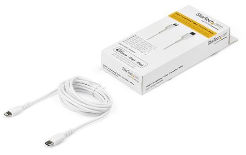 StarTech.com Câble Lightning vers USB-C de 2 m en blanc - Cértifié Apple MFi