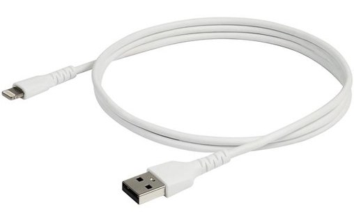 StarTech.com Câble Lightning vers USB renforcé de 1 m - Certifié Apple MFi - Bla
