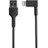 StarTech.com Câble Lightning vers USB coudé de 1 m - Certifié Apple MFi - Noir