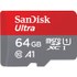 Sandisk Ultra mémoire flash 64 Go MicroSDXC Classe 10 UHS-I