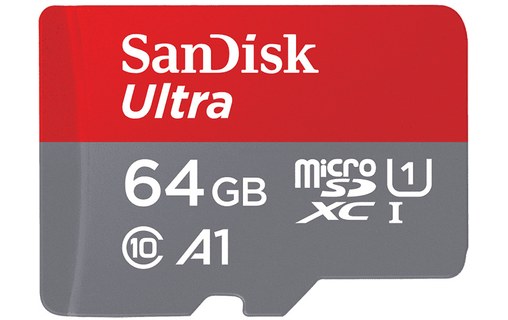 Sandisk Ultra mémoire flash 64 Go MicroSDXC Classe 10 UHS-I