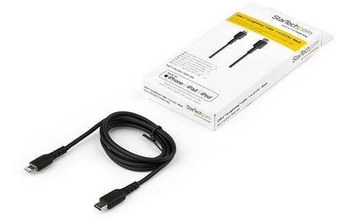 StarTech.com Câble USB Type-C vers Lightning de 1 m - Certifié MFi - Noir