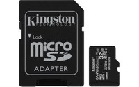 Carte microSDHC Kingston Canvas Select Plus 32 Go avec adaptateur SD, UHS-I, V10