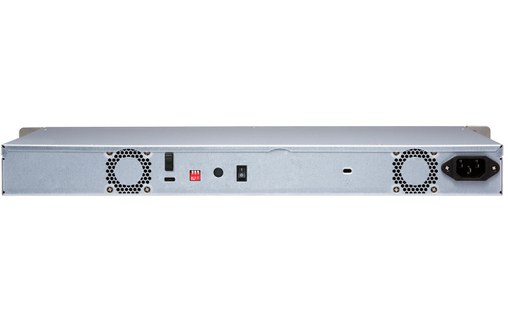 QNAP TR-004U boîtier de disques Noir, Gris