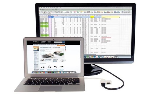 StarTech.com Adaptateur audio / vidéo de voyage - Convertisseur 2-en-1 Mini Disp