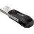 Clé Lightning et USB-A SanDisk iXpand 256 Go - Argent, Gris - USB 3.2