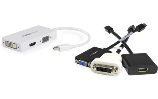 StarTech.com Adaptateur de voyage Mini DisplayPort vers VGA / DVI / HDMI - Conve