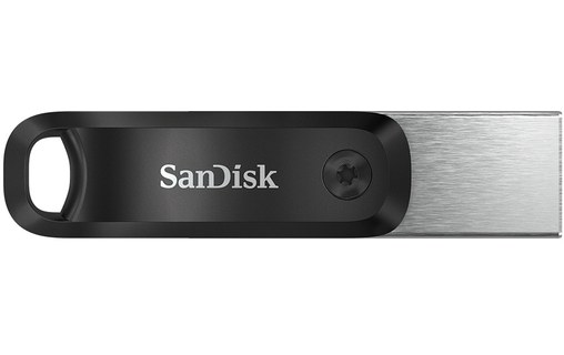 Clé Lightning et USB-A SanDisk iXpand 256 Go - Argent, Gris - USB 3.2
