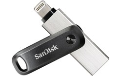 Clé Lightning et USB-A SanDisk iXpand 256 Go - Argent, Gris - USB 3.2