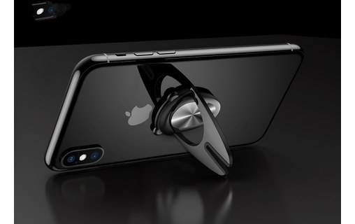 Support 2-en-1 pour iPhone SKT-H03 Rouge - Support voiture et bureau