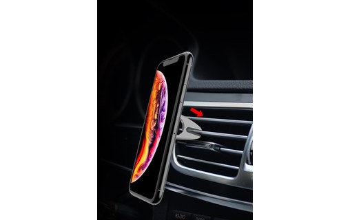 Support 2-en-1 pour iPhone SKT-H03 Rouge - Support voiture et bureau