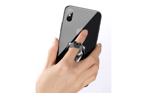 Support 2-en-1 pour iPhone SKT-H03 Rouge - Support voiture et bureau