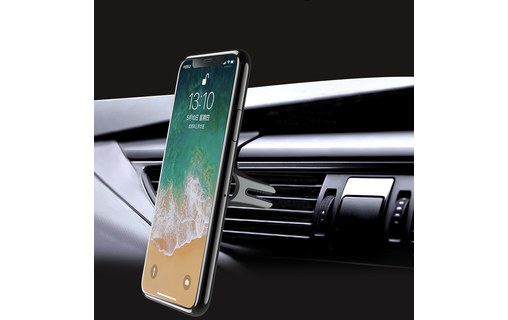 Support 2-en-1 pour iPhone SKT-H04 Rouge - Support voiture et bureau