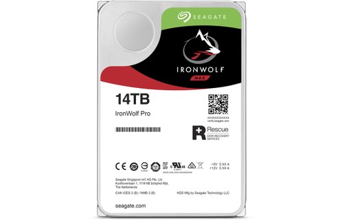Seagate IronWolf Pro 14 To - Disque dur 7200 tr/min pour NAS - ST14000NE0008