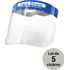 Visière de protection anti-projections et anti-buée - Lot de 5 pièces