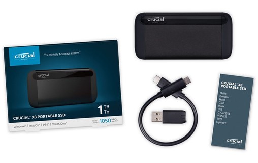 Crucial X8 2 To - Disque SSD externe USB-C