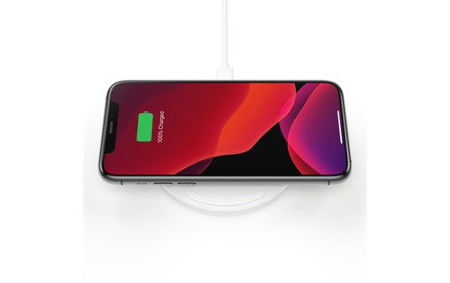 Belkin BOOST CHARGE (10 W) Blanc - Chargeur induction sans fil iPhone/smartphone