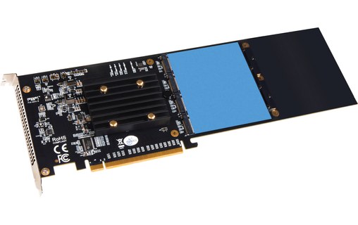Sonnet M.2 4x4 PCIe - Carte PCIe pour 4 SSD M.2 NVMe - Compatible Thunderbolt