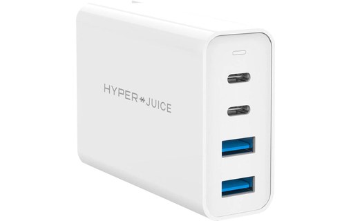 HyperJuice chargeur 100 W GaN 2x USB-C / 2x USB-A pour MacBook Pro & iPhone