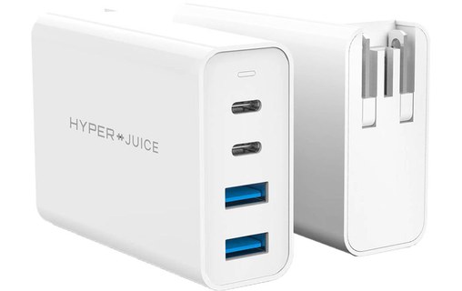 HyperJuice chargeur 100 W GaN 4 ports & câbles USB-C + 3x Lightning