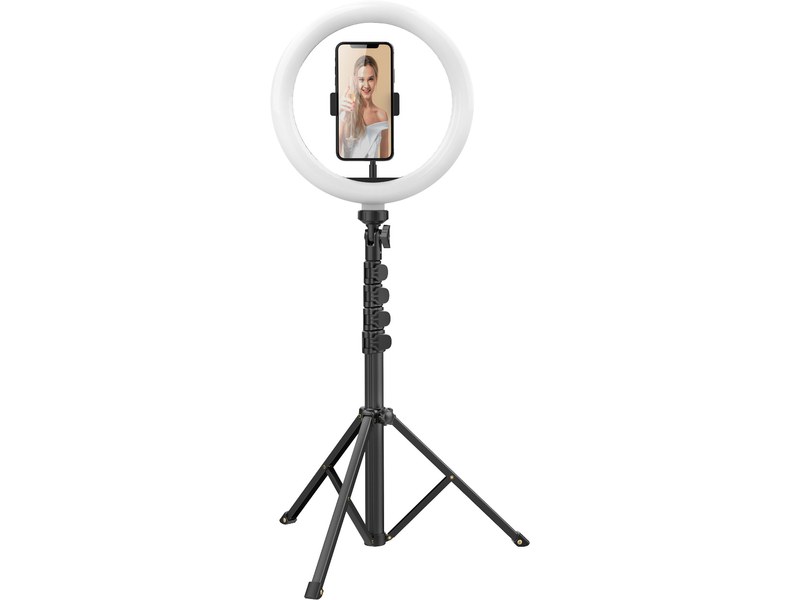 Trépied selfie avec Ring Light 10 pour iPhone et smartphone 4,7 à 6,5 -  Trépied & Monopode - Macway