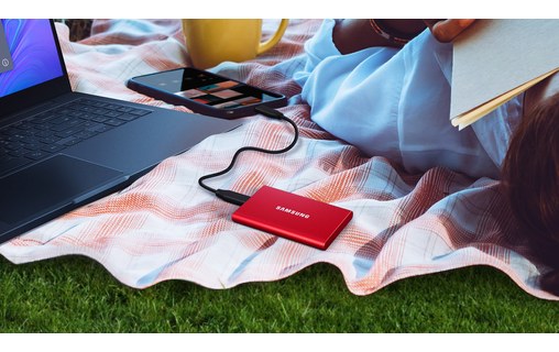 Samsung T7 2 To Gris Titane - SSD externe portable USB-C & USB-A