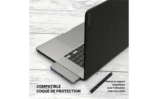 HyperDrive DUO 7-in-2 Dock pour MacBook Pro / Air - Gris sidéral