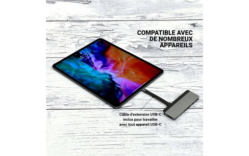 HyperDrive DUO 7-in-2 Dock pour MacBook Pro / Air - Gris sidéral