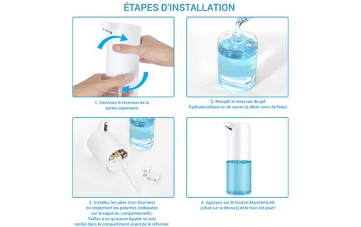 Distributeur automatique de savon et gel hydroalcoolique
