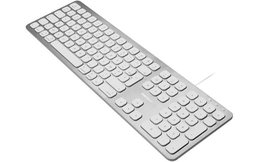 Macally WKEYHUBMB-FR - Clavier Mac USB AZERTY ultra fin avec 2 ports USB