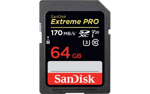 Sandisk Exrteme PRO 64 GB mémoire flash 64 Go SDXC Classe 10 UHS-I