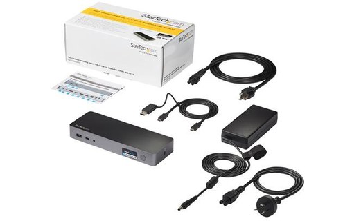 StarTech.com Station d'accueil USB Type-C/A à double affichage avec Power Delive
