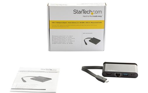StarTech.com Adaptateur multiport AV numérique USB-C avec Power Delivery jusqu'à