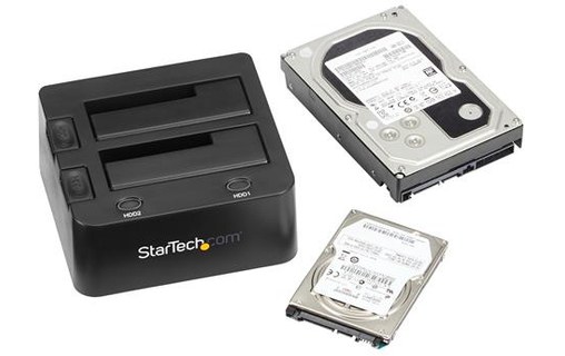 StarTech.com Station d'accueil USB 3.0 pour 2 disques durs SATA III de 2,5 ou 3,