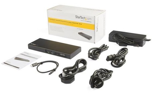 StarTech.com TB3DK2DPM2 station d'accueil Avec fil USB 3.2 Gen 1 (3.1 Gen 1) Typ