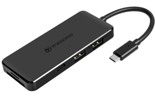 Transcend HUB5C USB 3.2 Gen 2 (3.1 Gen 2) Type-C 10000 Mbit/s Noir