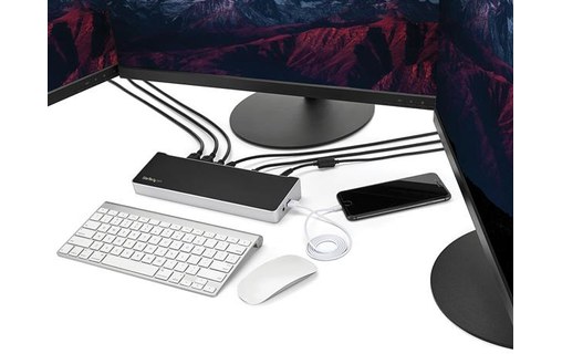 StarTech.com Station d'accueil USB Type-C à triple affichage avec 5 ports USB 3.