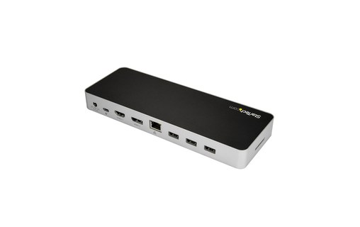 StarTech.com Station d'accueil USB-C pour PC portable double affichage 4K avec P