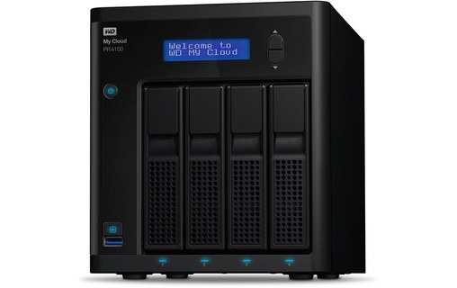 Western Digital PR4100 N3710 Ethernet/LAN Bureau Noir NAS