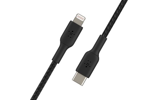 Belkin CAA004BT1MBK câble Lightning 1 m Noir