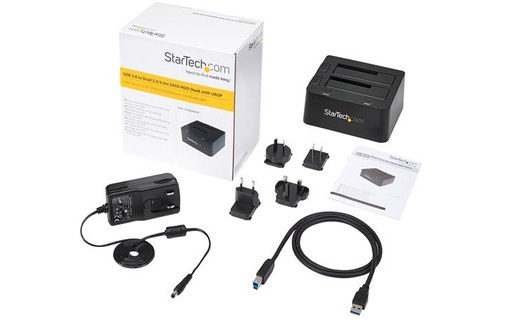 StarTech.com Station d'accueil USB 3.0 pour 2 disques durs SATA III de 2,5 ou 3,