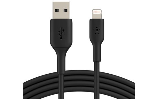 Belkin CAA001BT2MBK câble Lightning 2 m Noir