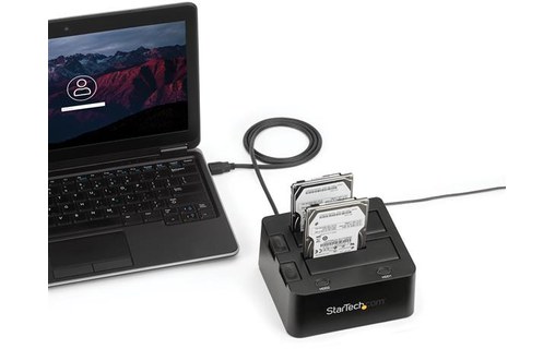 StarTech.com Station d'accueil USB 3.0 pour 2 disques durs SATA III de 2,5 ou 3,