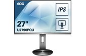 Écran AOC Pro-line U2790PQU 68,6 cm/27" 3840x2160 4K Ultra HD LED Noir, Titane