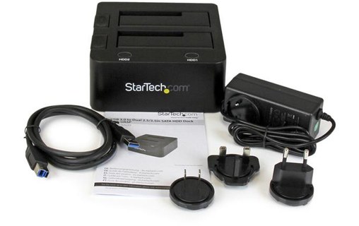 StarTech.com Station d'accueil USB 3.0 pour 2 disques durs SATA III de 2,5 ou 3,