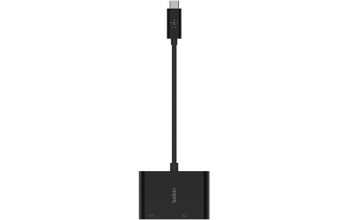 Belkin AVC001BTBK hub & concentrateur USB 3.2 Gen 1 (3.1 Gen 1) Type-C Noir
